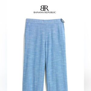 Banana Republic NWT Rowan Wide Leg Crop Size 20 Chambray Blue